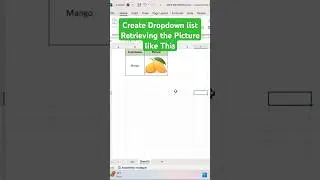 Excel Drop Down retrieving pictures‼️Use Amazing Functions #excel #exceltips #exceltricks #shorts