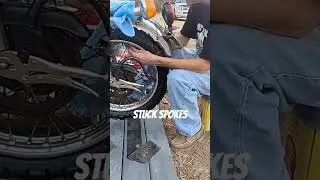 Motorcycle spoke maintenance you're missing #bikelife #shorts