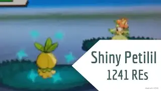 Shiny Petilil appears in Pokemon White 2 after only 1241 random encounters