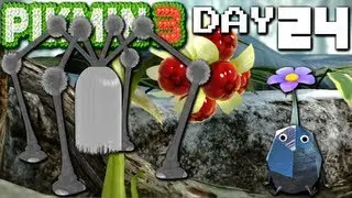 Pikmin 3: Shaggy Spider Smash - DAY 24 (Nintendo Wii U HD Gameplay Walkthrough)