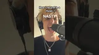 How I record rock music vocals in a hotel #altrock #emo #emomusic
