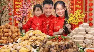 Ultimate Tet Dishes: Crispy Boneless Pork Leg and Roast Beef Party Feast
