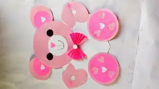 How to make a paper teddy bear//paper craft//art and craft