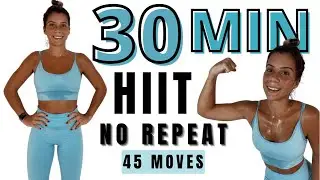 30 минут без повторений HIIT-тренировок! Вернитесь в форму с этой тренировкой! СЖИГАНИЕ ВСЕГО ТЕЛА🔥