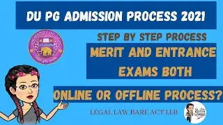 DU PG ADMISSION PROCESS 2021 | ALL PG COURSES