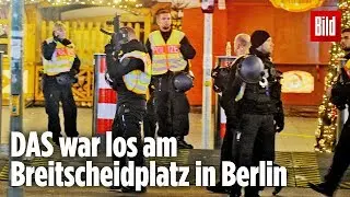Weihnachtsmarkt in Berlin ger&auml;umt | Entwarnung wenig sp&auml;ter ausgerufen