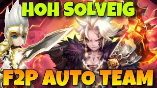 F2P AUTO HOH B10 SOLVEIG / FIRE MERCENARY QUEEN - SUMMONERS WAR