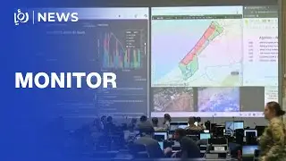 Personnel work at US operated Gaza ceasefire monitoring centre