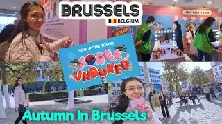 KOREA UNBOXED EVENT IN BRUSSELS | AUTUMN IN BRUSSELS ( Grand Place )