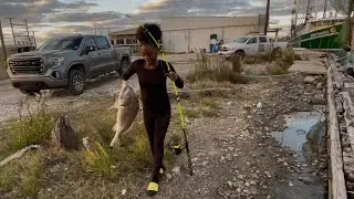 Catching black drum in Louisiana