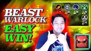 BEAST + WARLOCK BUILD! EASY TOP 3 GAMEPLAY &bull; Auto Chess Mobile (Origin)
