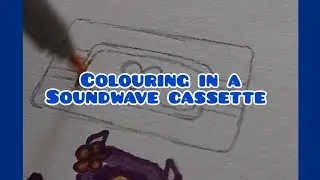 Colouring in Soundwave | transformers, fan art, decepticons, cute, 80s, artist, markers