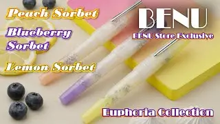 Blueberry, Peach, Lemon Sorbets | Fountain pen | BENU Store Exclusive