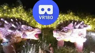 [VR180 VR 3D] Changi Jurassic Mile Ankylosaurus Dinosaurs Singapore | Virtual Reality Oculus