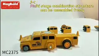 Magnetic assembly robot building blocks