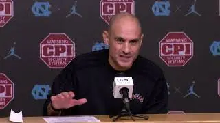 ECU Basketball Head Coach Mike Schwartz after a road loss to UNC