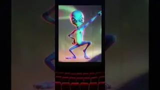 Funny Alien Disco Dance 🛸🪩 | Crazy Alien Groove Animation #aliendance #shorts
