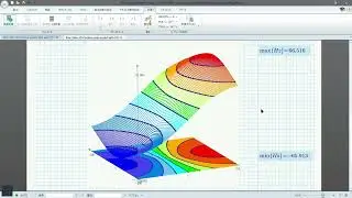 Plot-156a-3D Contour plot with 2D contour plot.