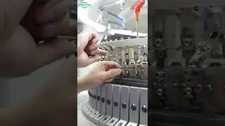 Double Jersey Circular Knitting Machine in Action