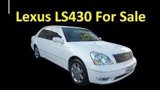 BUY A USED LEXUS LS430 LUXURY SEDAN VIDEO LOW MILE INTERIOR