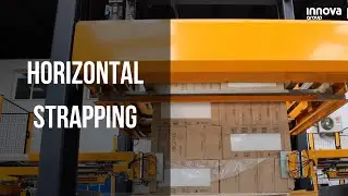 Horizontal Strapping Machine with Edge Protector Applicator | Innova Group