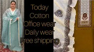 28/1/26💥order7888764663💥Today Cotton suit💥 office wear💥 daily wear💥 free shipping💥