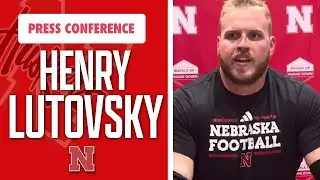 Nebraska Football OL Henry Lutovsky meets with media following 59-7 win over HCU