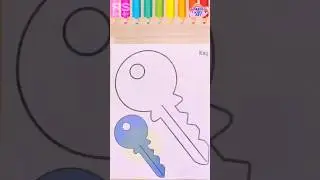 Key 🗝️ art painting | How to draw #art #drawing #artvideo #shorts #shortsfeed #viral #ytshorts