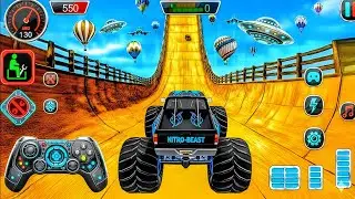 Monster Truck Mega Ramp Impossible Driver - 4x4 Ultimate Car Stunts GT Racing - Android GamePlay