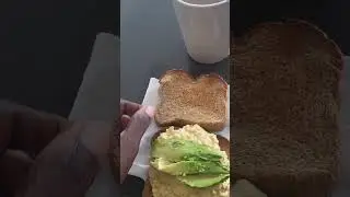 Egg Salad Sandwich #avocado #pickle #sandwich #wholegrainbread
