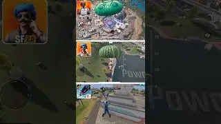 BGMI vs SCARFALL 2.0 vs FREE FIRE MAX Battle Royale Comparison 2025 #shorts #short