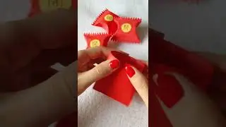 DIY Paper Candy Box in 1 Minute! 🎁 Easy Gift Wrap Idea (No Glue!) | Simple Paper Craft Treat Bag