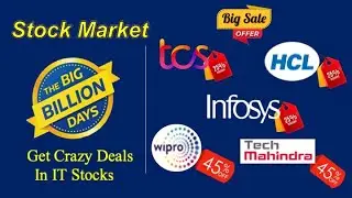 Multi bagger Large Cap IT Stocks, Time to invest in Discounted, TCS, Infosys, HCL, WIpro, Tech-M.