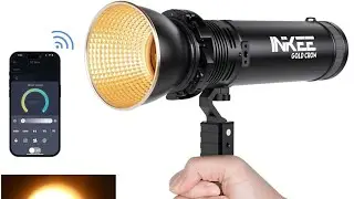 inkee gold crow G60 60w Bicolor portable cob video light with inbuilt battery c type 100w pd charge