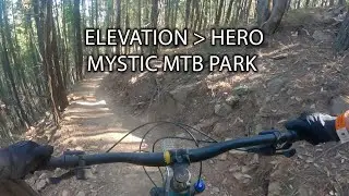 Elevation into Hero Trails Hyperlapse, Mystic Mountain Bike Park