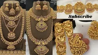 Matt Mattal,Hipchains,Hairaccessories, Necklace Haram Combo,Ad Stone Jimikis,Temple Earrings Bangle