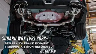 REMARK Subaru WRX (VB) 2022+ - Axleback Exhaust + Midpipe Kit System
