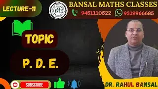 LECTURE 11 P. D. E. [ LINEAR P. D. E.WITH CONSTANT COEFFICIENT] #bsc #netjrf #iasmains #mathematics
