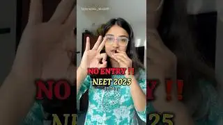 🚨3 Things or NO ENTRY in NEET EXAM HALL‼️😮 #neet #neet2025 #mbbs #shorts #trending #minivlog