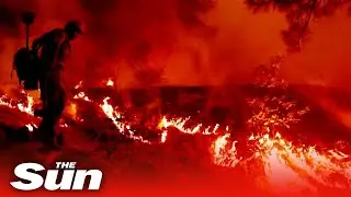 California Dixie fire destruction sees eight missing as inferno becomes 2nd largest in state history