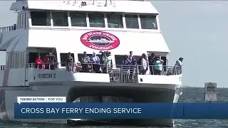 Cross Bay Ferry contract likely to end due to change proposed by ferry company