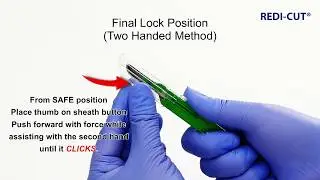 REDI-CUT&reg; Safety Scalpel with Retracting Sheath and Final Lock