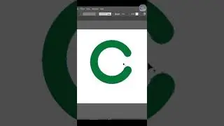 Letter C Gradient design in Adobe Illustrator | C letter logo | Logo design #illustrator #logo