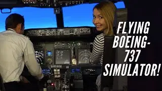 PILOTING BOEING-737| FEMALE PILOT  | Atlantic Flight Training Academy