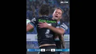 Nicho Hynes Scores a amazing try Sharks Vs Titans