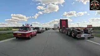 Korek na autostradzie A1 17.08.2025