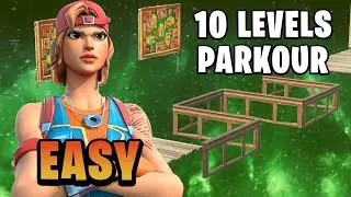 ⭐10 LEVEL EASY PARKOUR⭐(6357-4981-5205) FORTNITE CREATIVE MAP