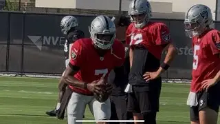 RAIDERS QBs GENO, AOC & CAM MILLER PRACTICE POCKET PRESENCE AHEAD OF FINAL PRESEASON GAME AT ARIZONA