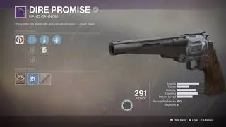 Destiny 2- Dire Promise New Legendary Dead Orbit Hand Cannon