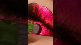 black to red holographic lips 💋 #red #holographic #lips #shortsfeed #shortvideo #shortsviral